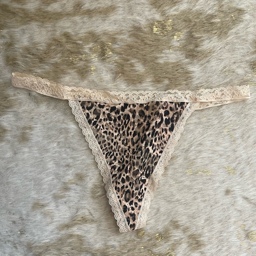 Victoria's Secret Animal Print Lace Panty